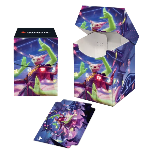 ultra-pro-march-of-the-machine-bright-palm-soul-awakener-100-deck-box image 1
