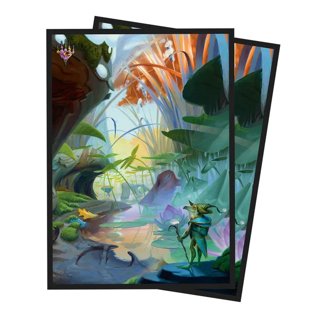 ultra-pro-bloomburrow-season-lands-island-summer-deck-protector-sleeves-100ct-f- image 1