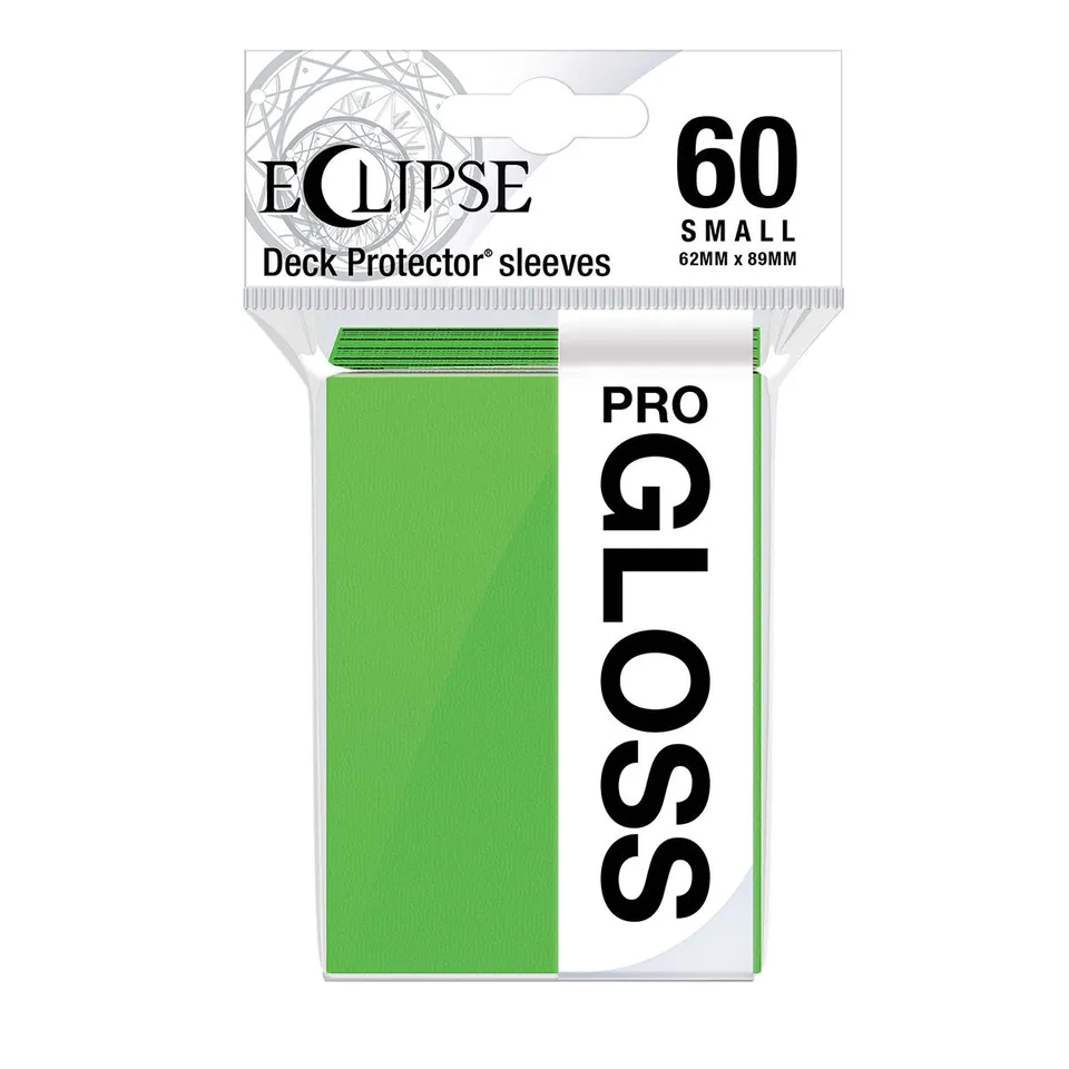 ultra-pro-eclipse-gloss-small-deck-protector-sleeves-60ct-lime-green image 1
