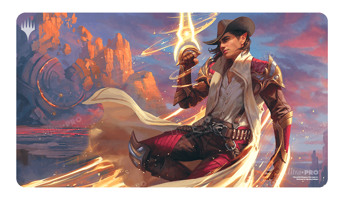 ultra-pro-magic-the-gathering-playmat-outlaws-of-thunder-junction-kellan-the-kid image 1