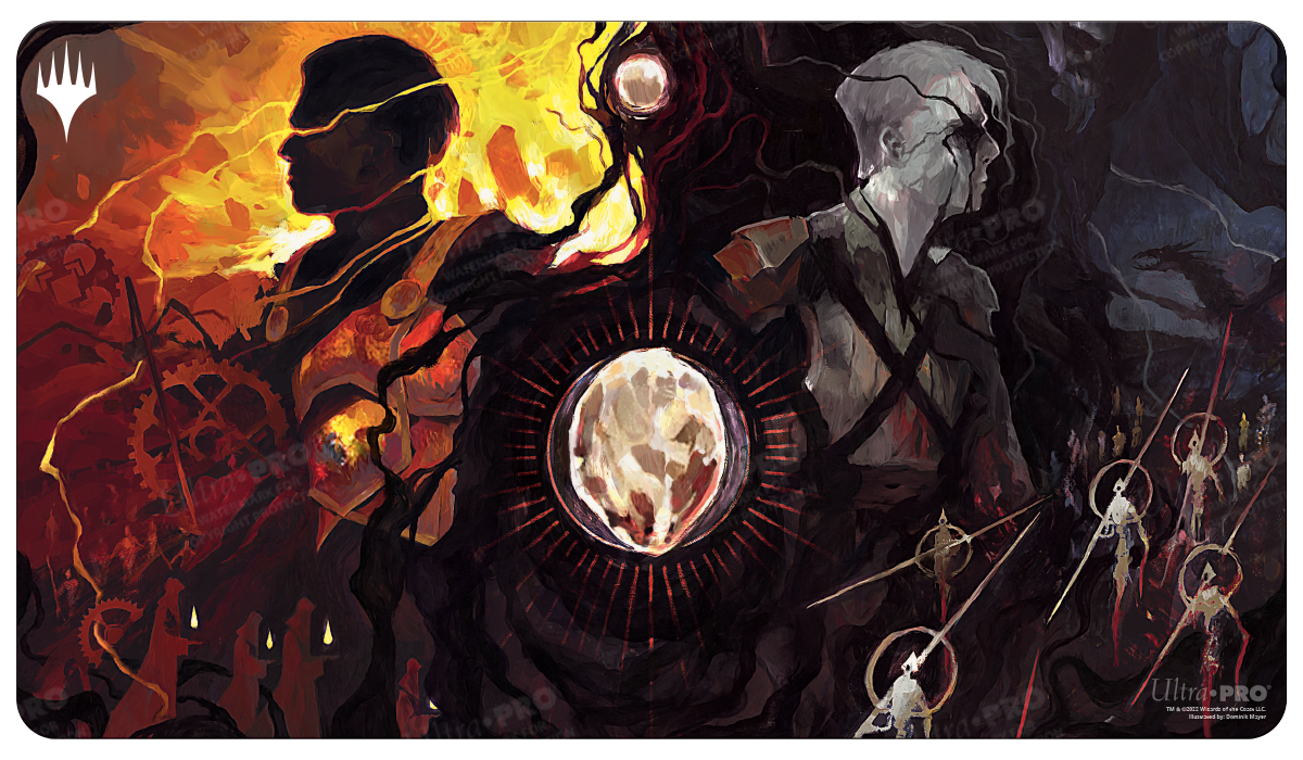 ultra-pro-magic-the-gathering-the-brothers-war-visions-of-phyrexia-playmat-stand image 1