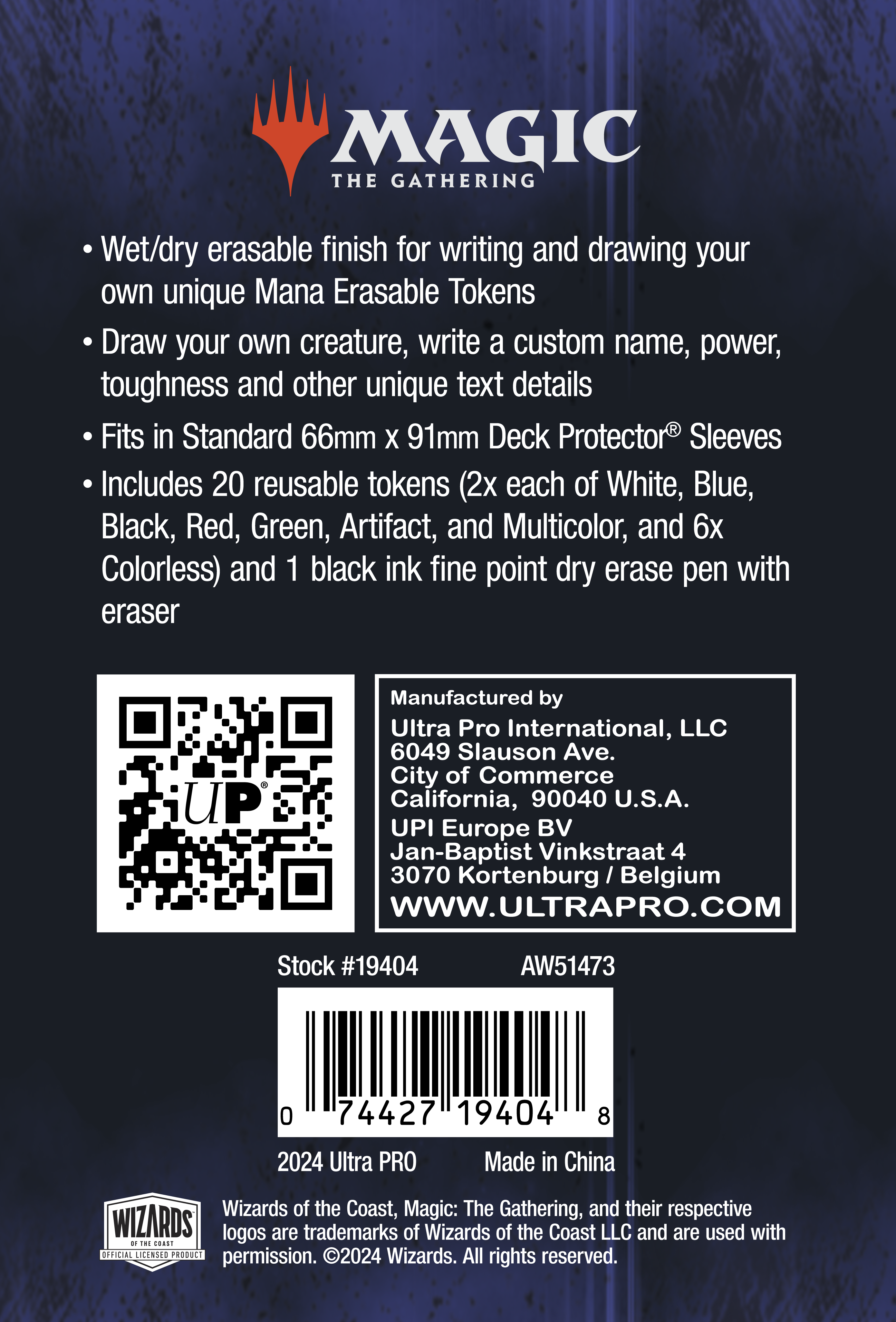 ultra-pro-erasable-tokens-f-r-magic-the-gathering-20-wiederbeschreibbare-dry-era image 2