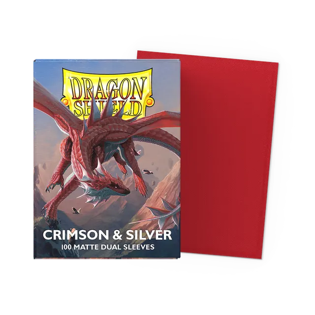 dragon-shield-matte-dual-sleeves-crimson-silver-kartenh-llen image 1