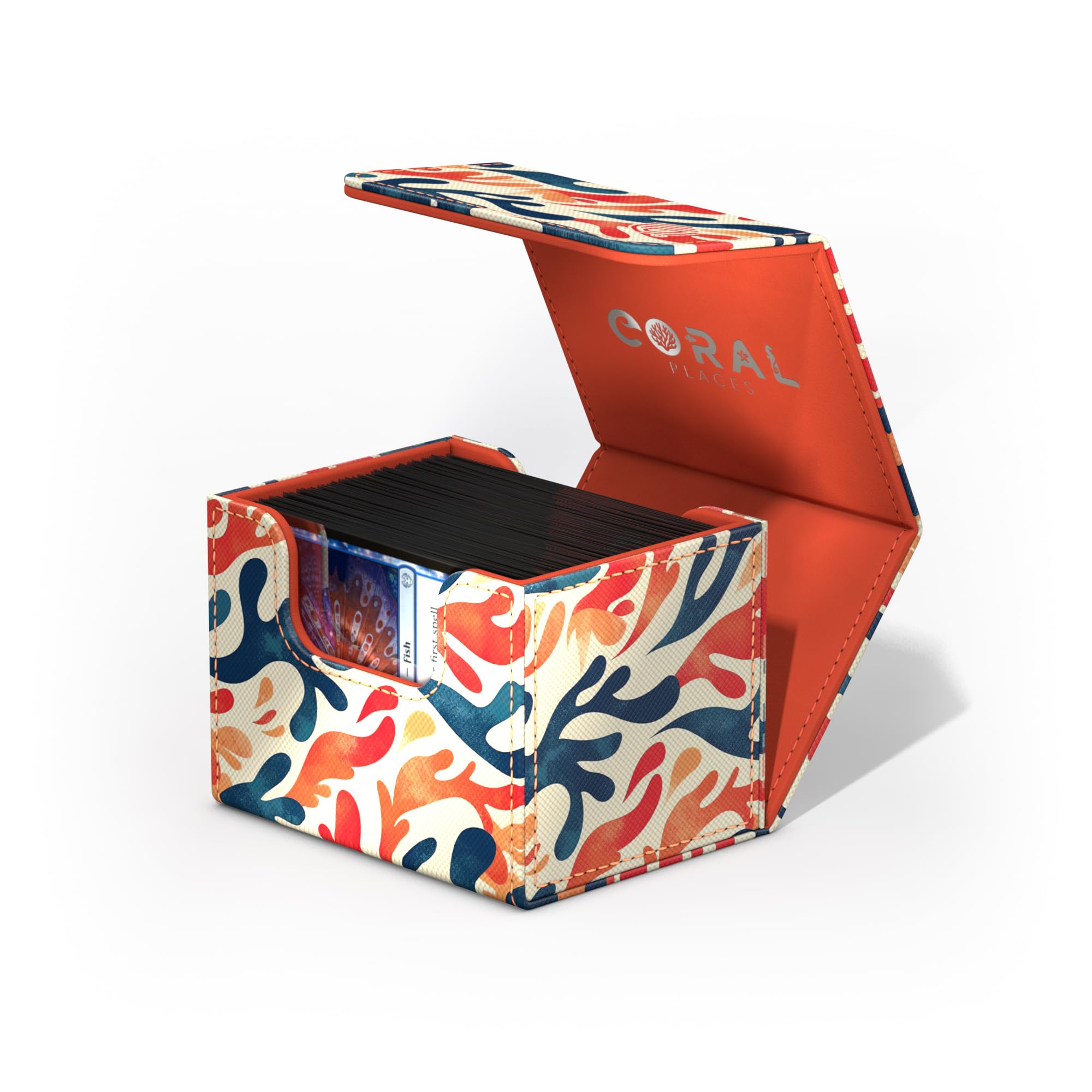 ultimate-guard-sidewinder-100-xenoskin-coral-places-mellow-sea-deck-box image 6