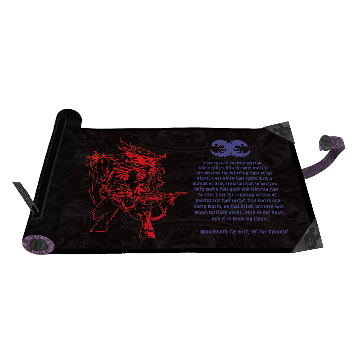 ultra-pro-tyranid-dice-scroll-w-rfeltasche-mit-wurfmatte-f-r-warhammer-40-000 image 1