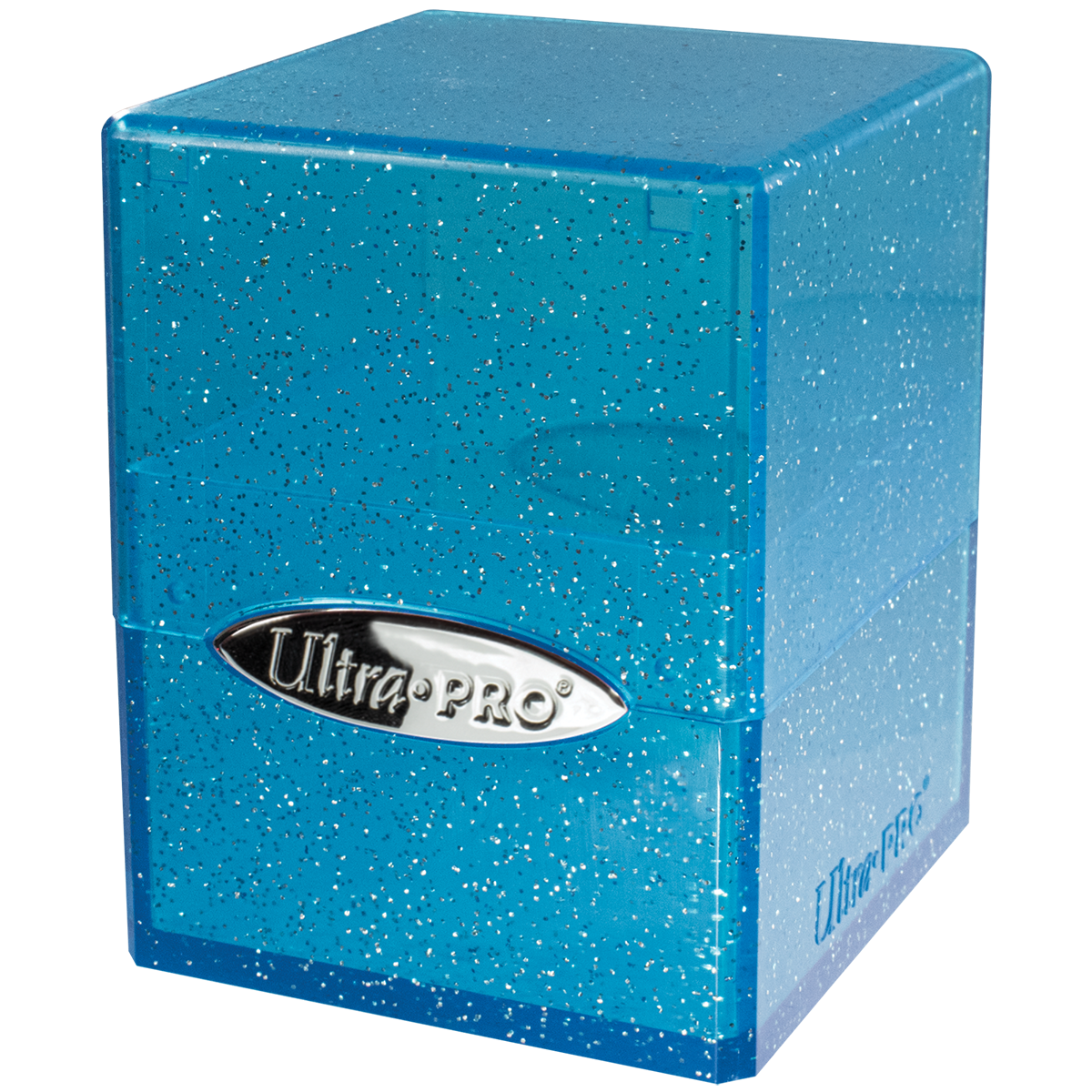 ultra-pro-glitter-satin-cube-blue-deck-box image 1