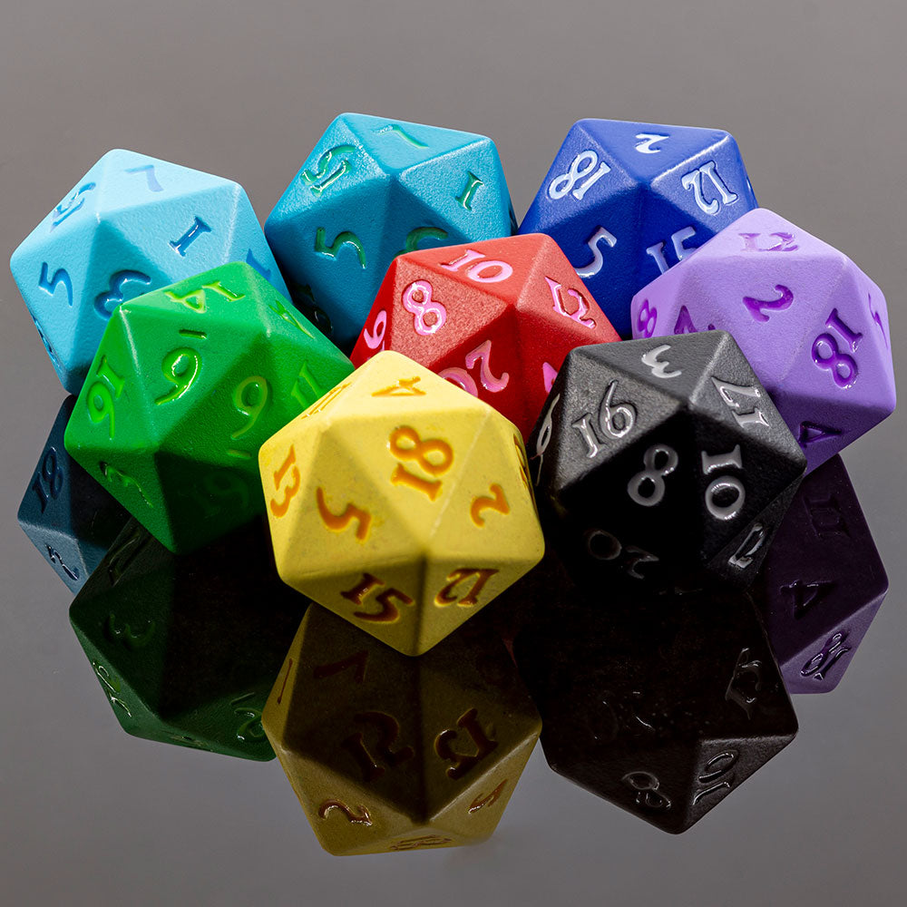 ultra-pro-vivid-heavy-metal-d20-w-rfel-set-2-teilig-schwarz-blau image 3