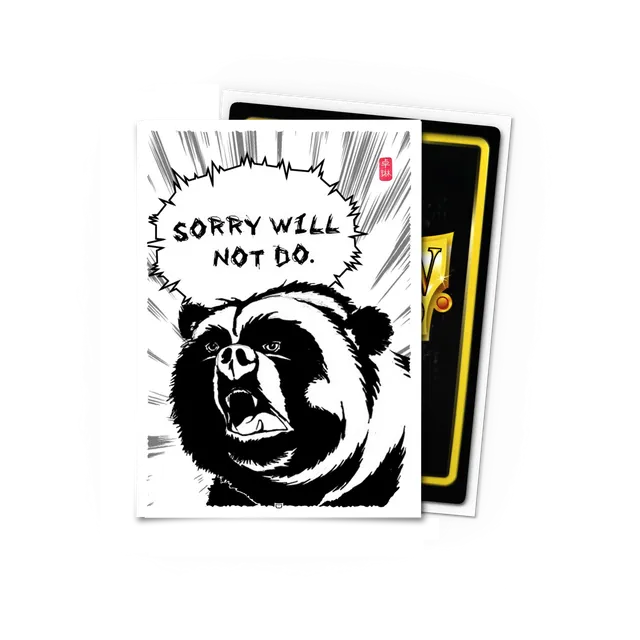 dragon-shield-brushed-art-sleeves-standard-size-8th-place-dave-unforgiving-bear image 1