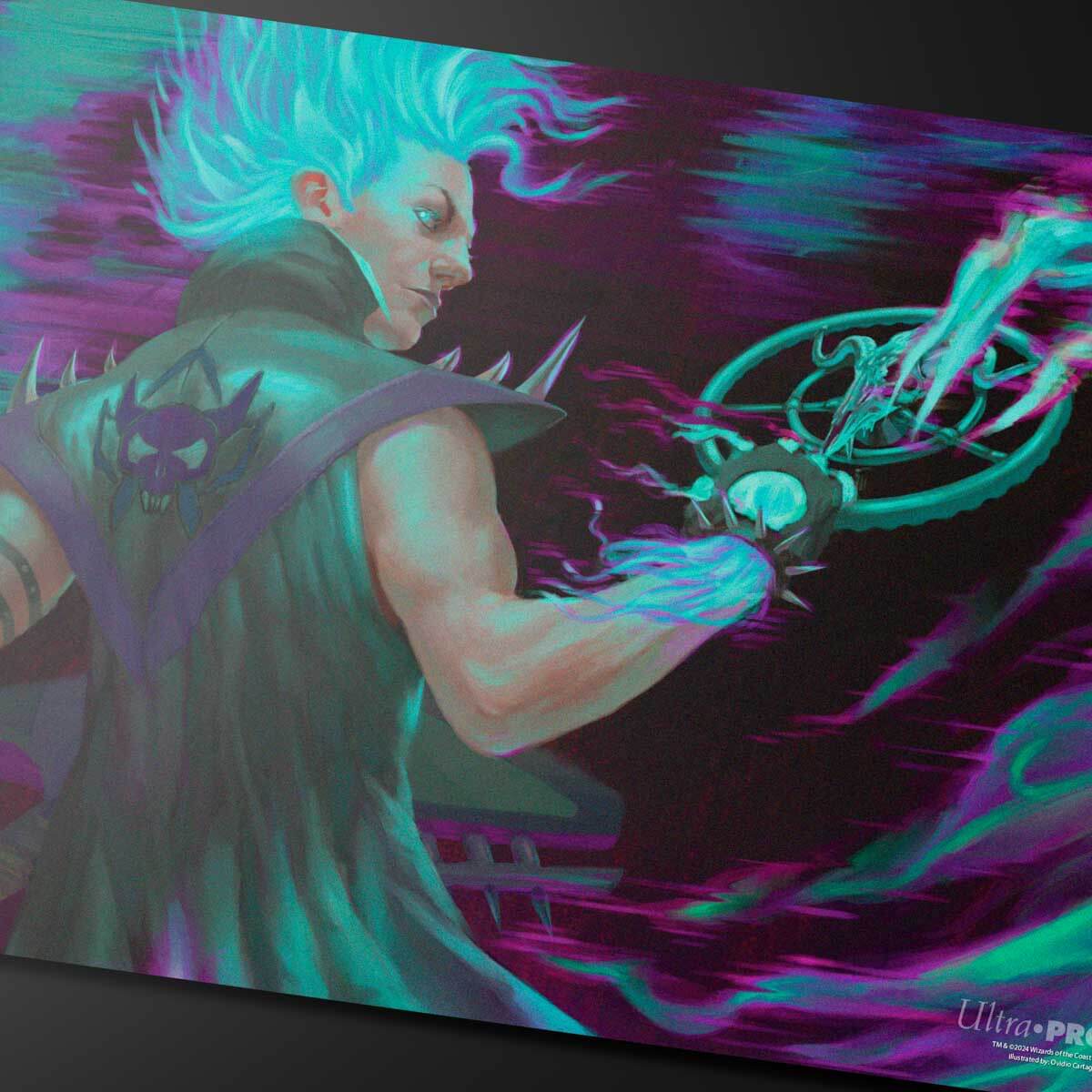 ultra-pro-playmat-magic-the-gathering-aetherdrift-winter-cursed-rider-24-x-13-5- image 2