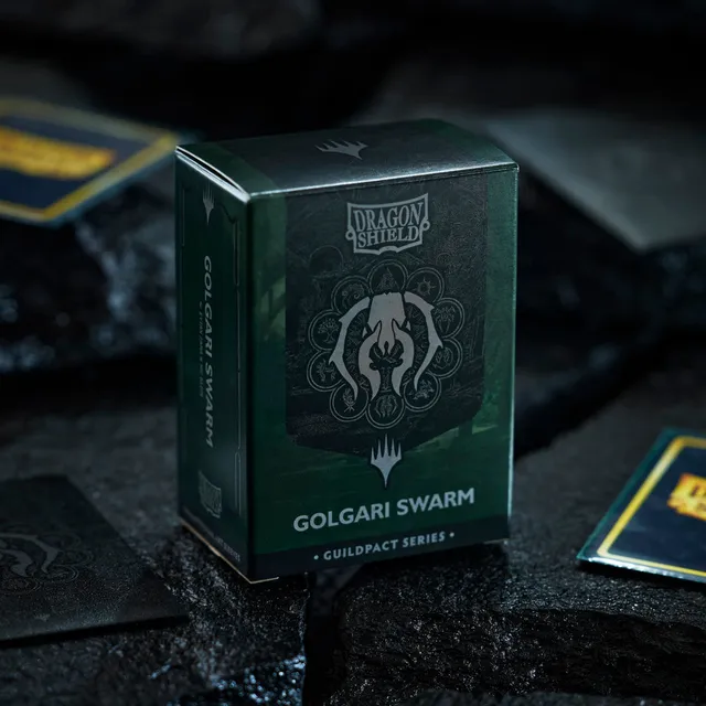 dragon-shield-guildpact-golgari-swarm-matte-dual-art-sleeves-100er image 1