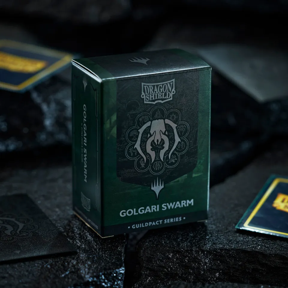 dragon-shield-guildpact-golgari-swarm-matte-dual-art-sleeves-100er image 1