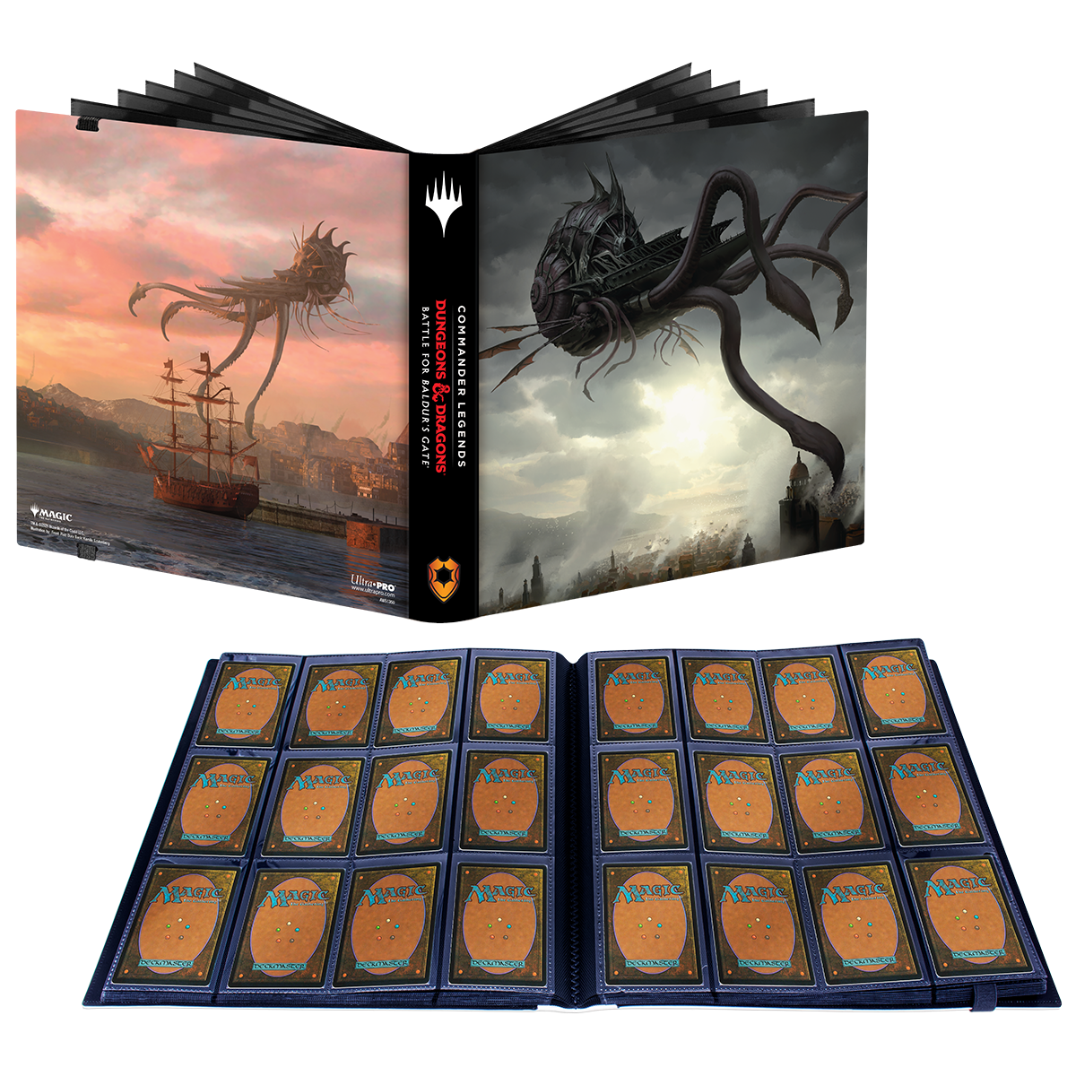 ultra-pro-commander-legends-battle-for-baldur-s-gate-nautiloid-ship-12-pocket-pr image 2