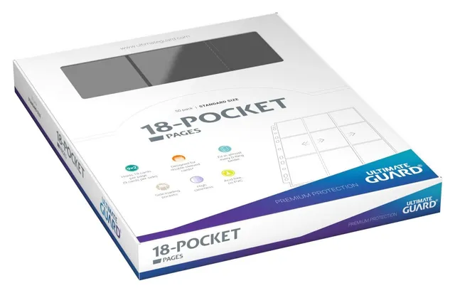 ultimate-guard-18-pocket-pages-side-loading-grau-50-st-ck image 1