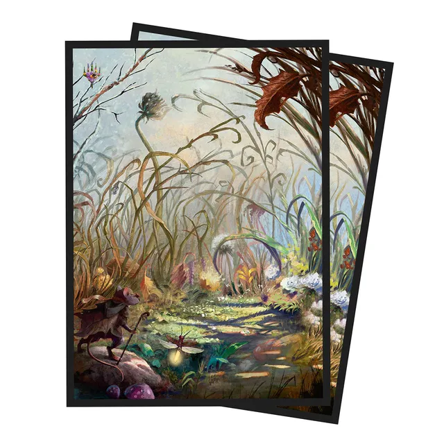 ultra-pro-deck-protector-sleeves-100ct-magic-bloomburrow-season-lands-plains-sum image 1