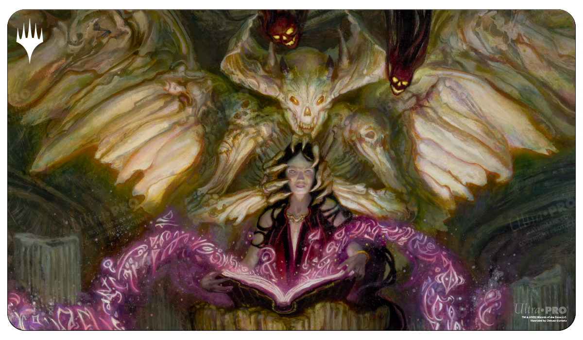 ultra-pro-commander-masters-demonic-tutor-black-standard-gaming-playmat-f-r-magi image 1