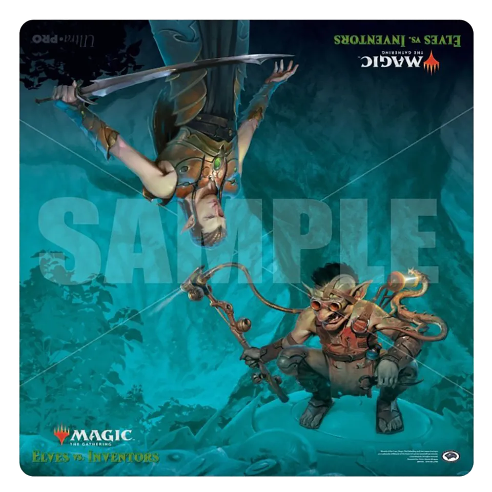 ultra-pro-elves-vs-inventors-gaming-playmat-24-x-24-zoll-f-r-magic-the-gathering image 1