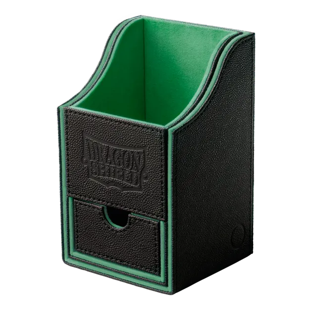 dragon-shield-nest-100-deckbox-black-green image 1