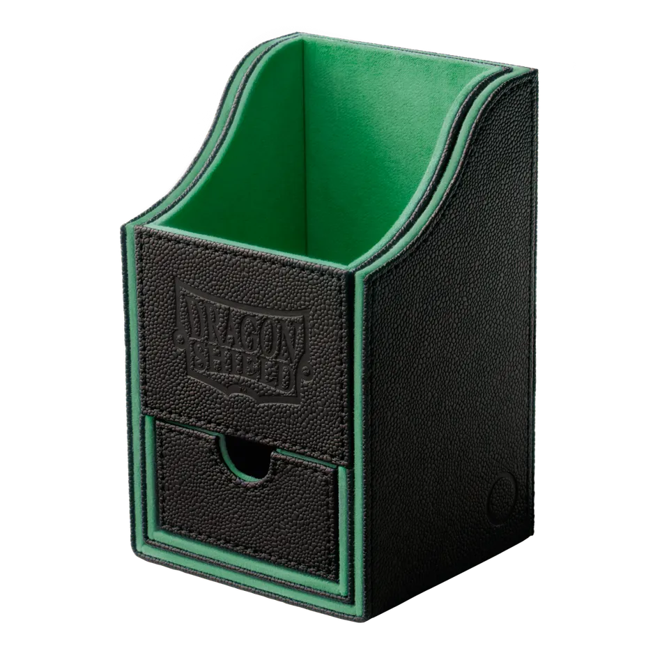 dragon-shield-nest-100-deckbox-black-green image 1