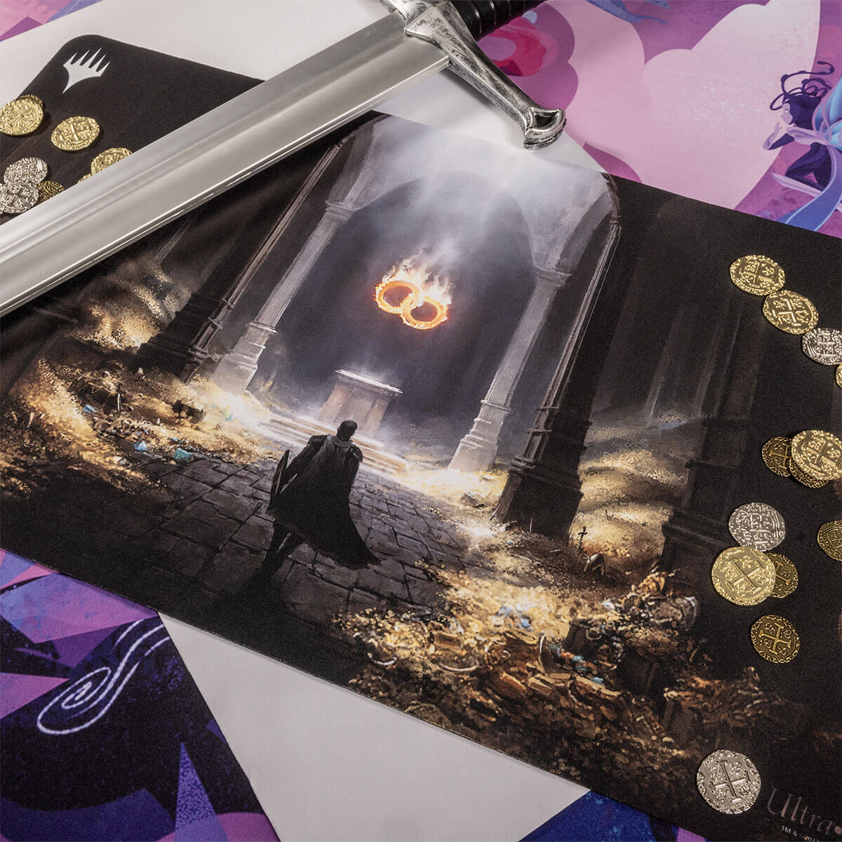 ultra-pro-wilds-of-eldraine-virtue-of-loyalty-standard-playmat-f-r-magic-the-gat image 2