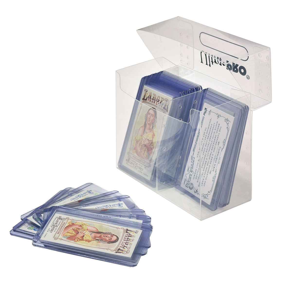 ultra-pro-tobacco-card-box-f-r-toploader-sleeves-transparent image 2