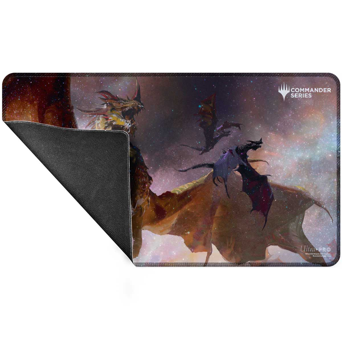 ultra-pro-commander-series-5-three-color-wedge-the-ur-dragon-holofoil-spielmatte image 3