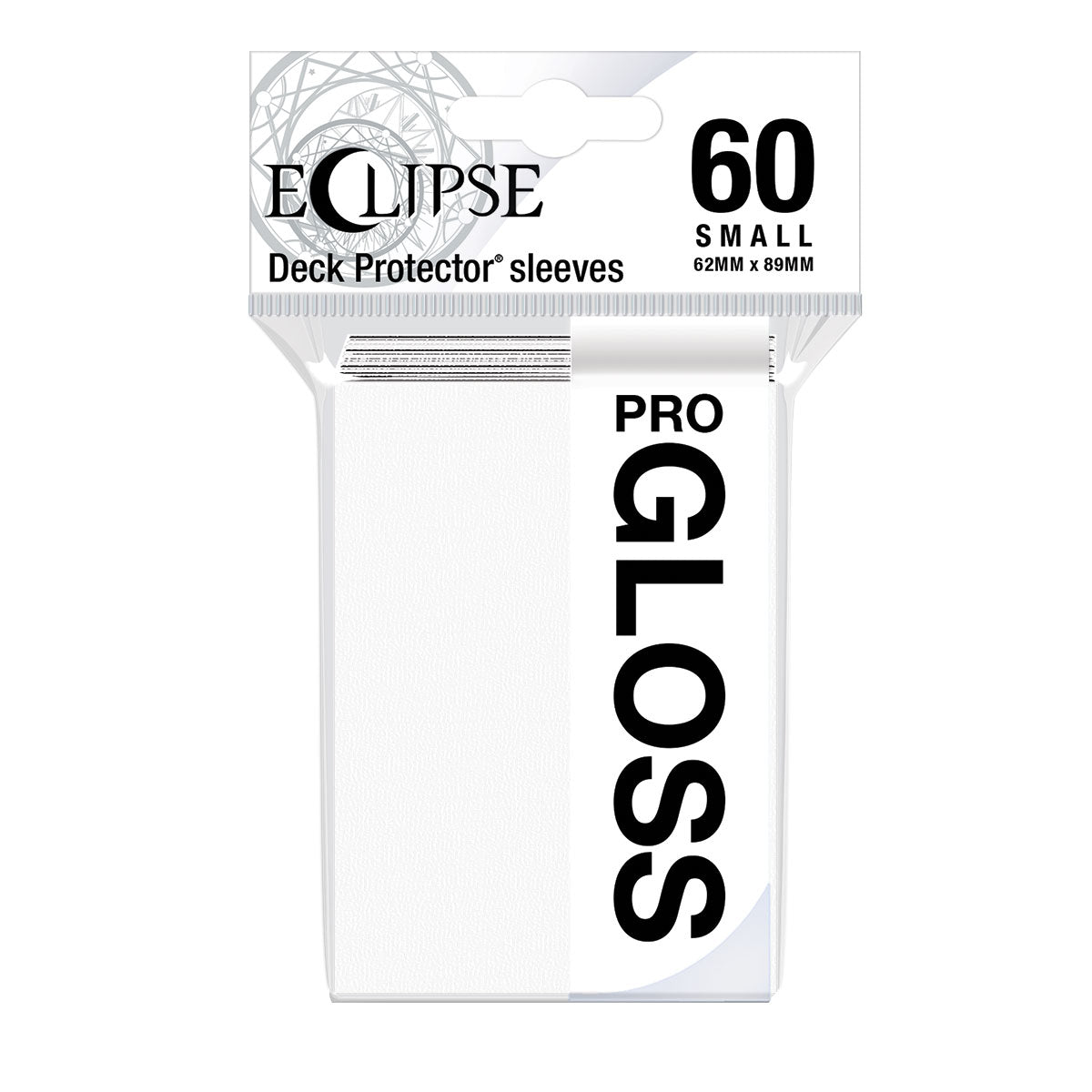 ultra-pro-eclipse-gloss-small-60ct-deck-protector-sleeves-arctic-white-f-r-yu-gi image 1