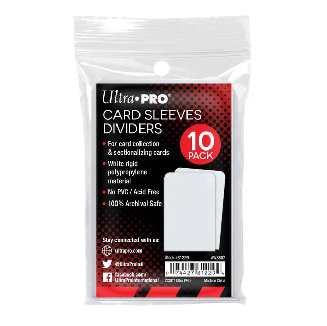 ultra-pro-semi-rigid-wei-e-card-deck-dividers-trenner-10ct image 1