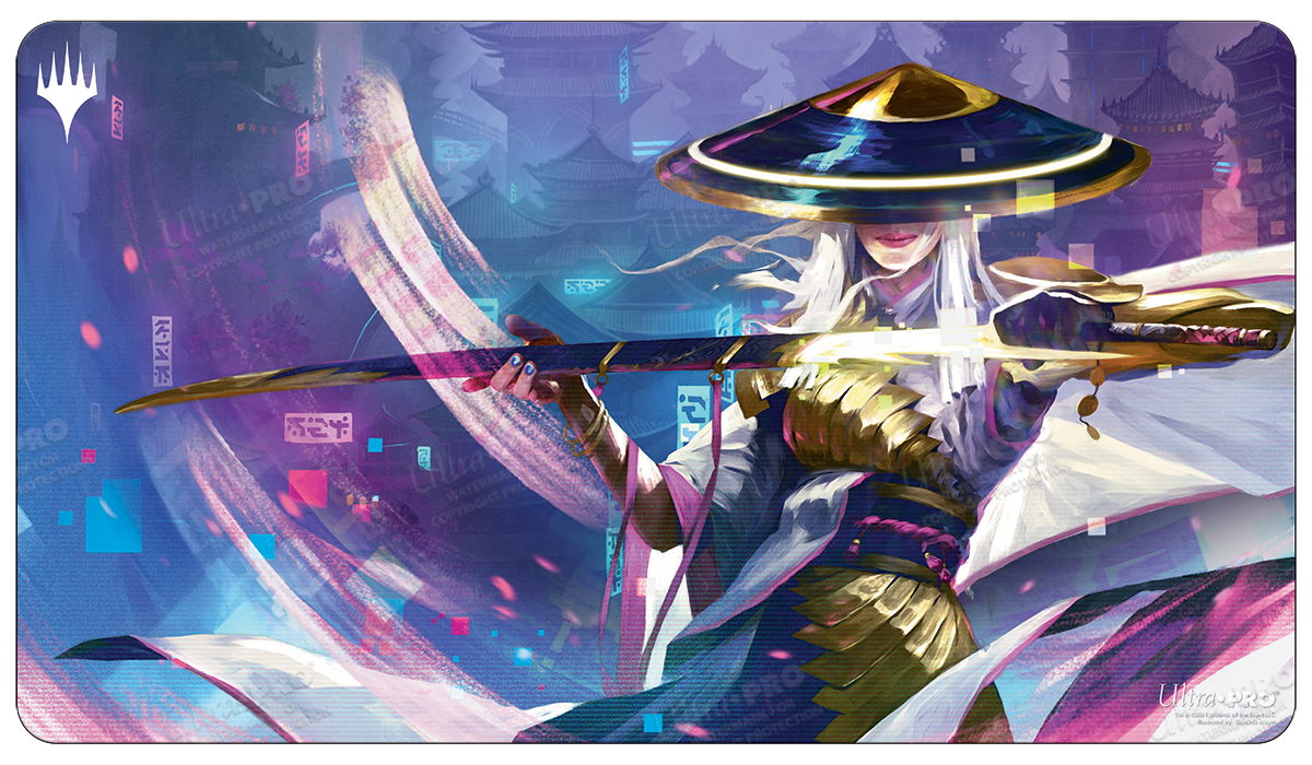 ultra-pro-kamigawa-neon-dynasty-the-wandering-emperor-playmat-f-r-magic-the-gath image 1