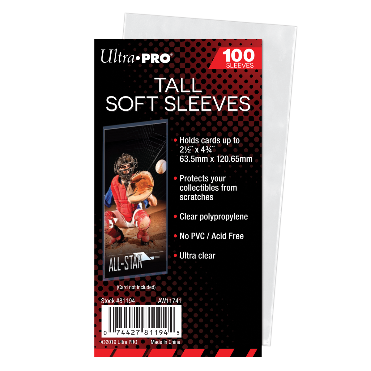 ultra-pro-tall-card-soft-sleeves-2-1-2-x-4-3-4-100-st-ck image 1