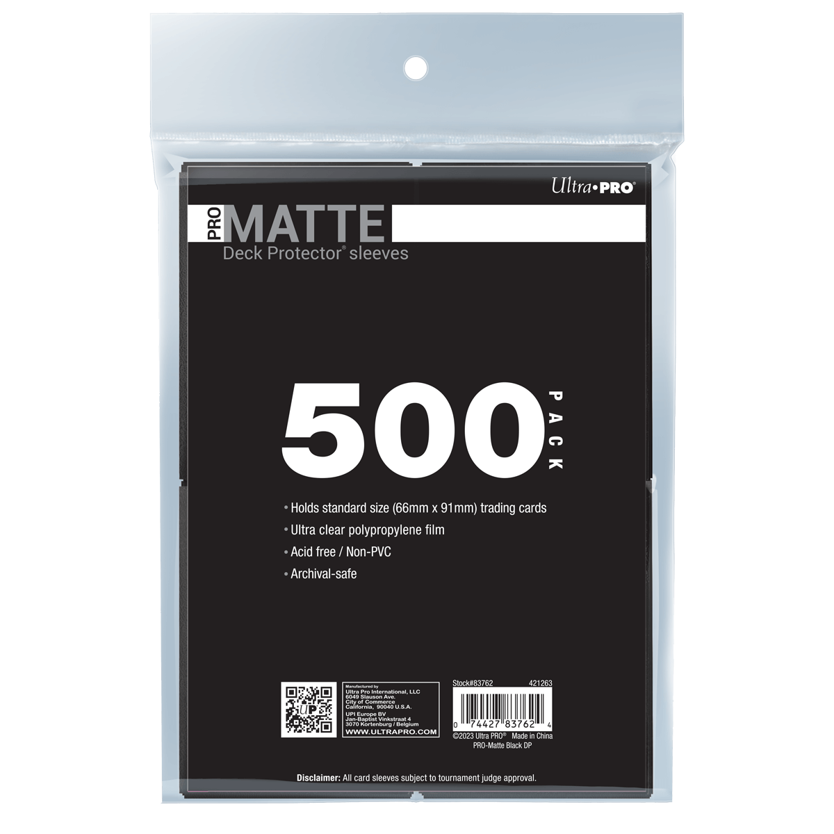 ultra-pro-pro-matte-standard-deck-protector-sleeves-bundle-500ct image 6