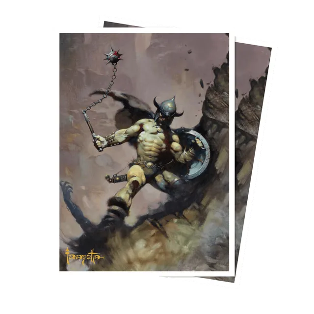 ultra-pro-artist-spotlight-frank-frazetta-warrior-with-ball-and-chain-apex-deck- image 1