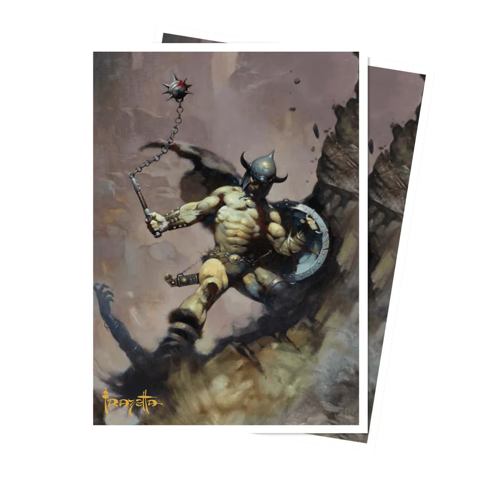 ultra-pro-artist-spotlight-frank-frazetta-warrior-with-ball-and-chain-apex-deck- image 1