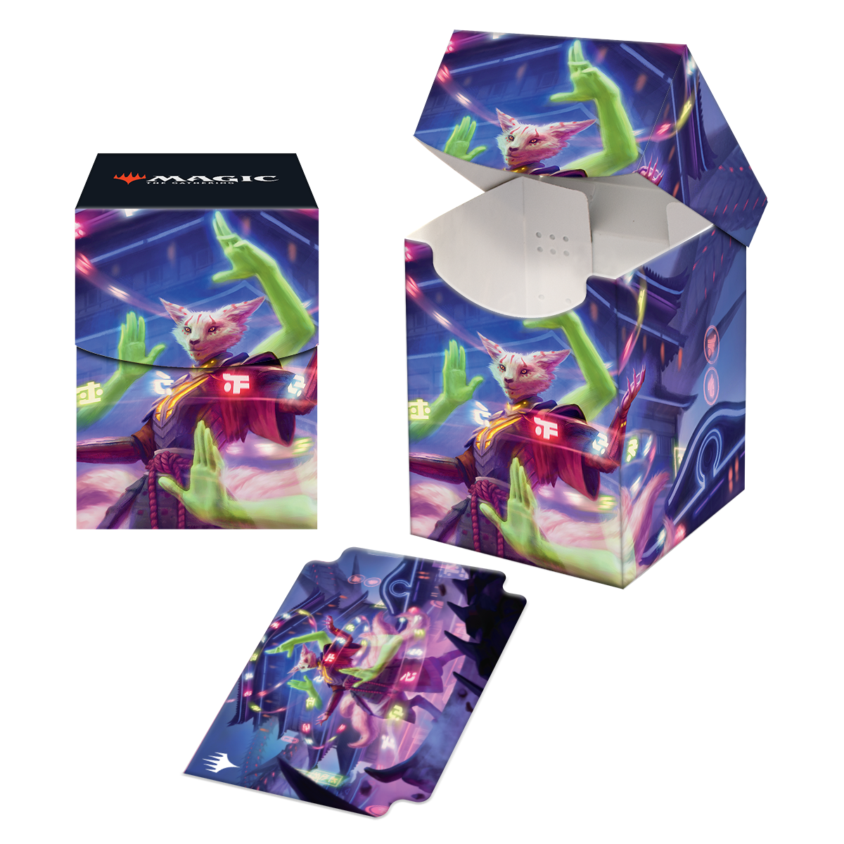 ultra-pro-march-of-the-machine-bright-palm-soul-awakener-100-deck-box image 1