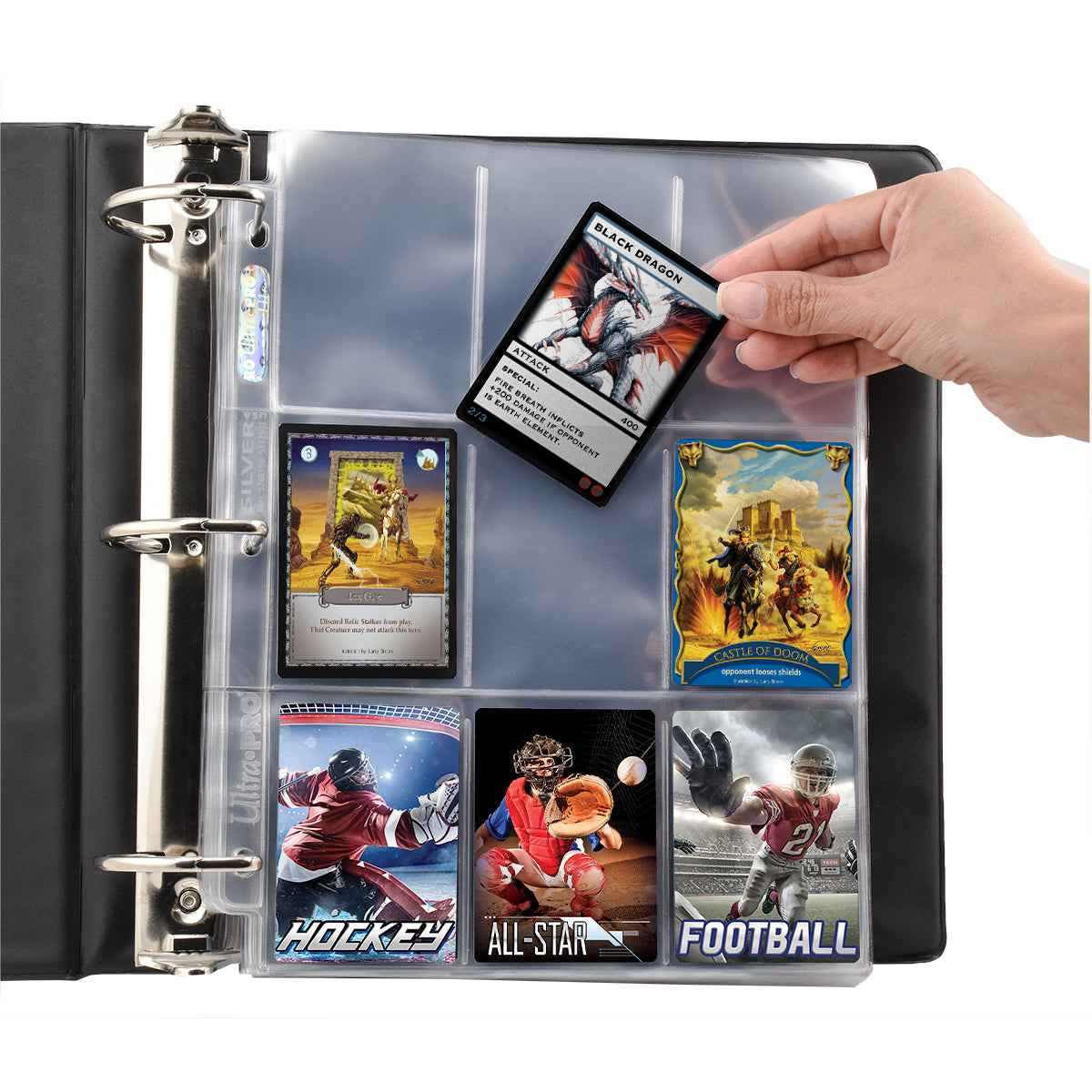 ultra-pro-silver-series-9-pocket-refill-pages-nachf-llseiten-f-r-standardkarten image 2