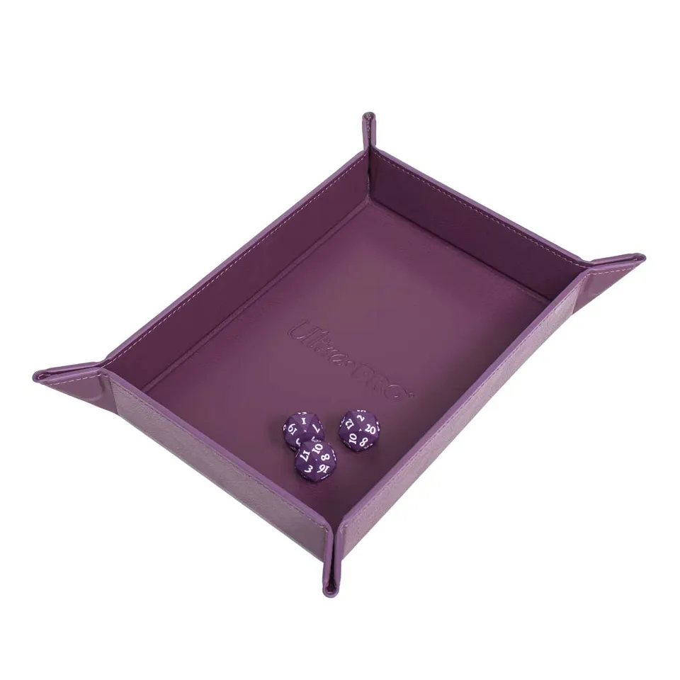 ultra-pro-vivid-magnetic-folding-dice-tray-midnight-plum-w-rfelunterlage image 1