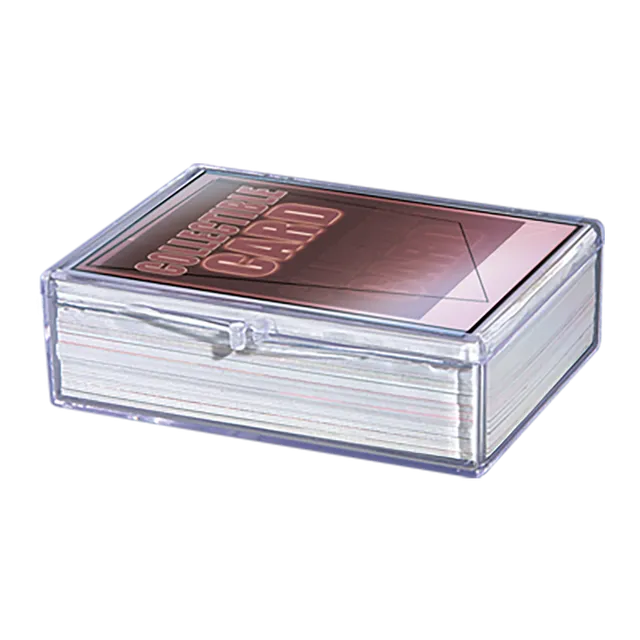 ultra-pro-hinged-50-card-storage-case-transparente-box-f-r-50-standard-karten image 1