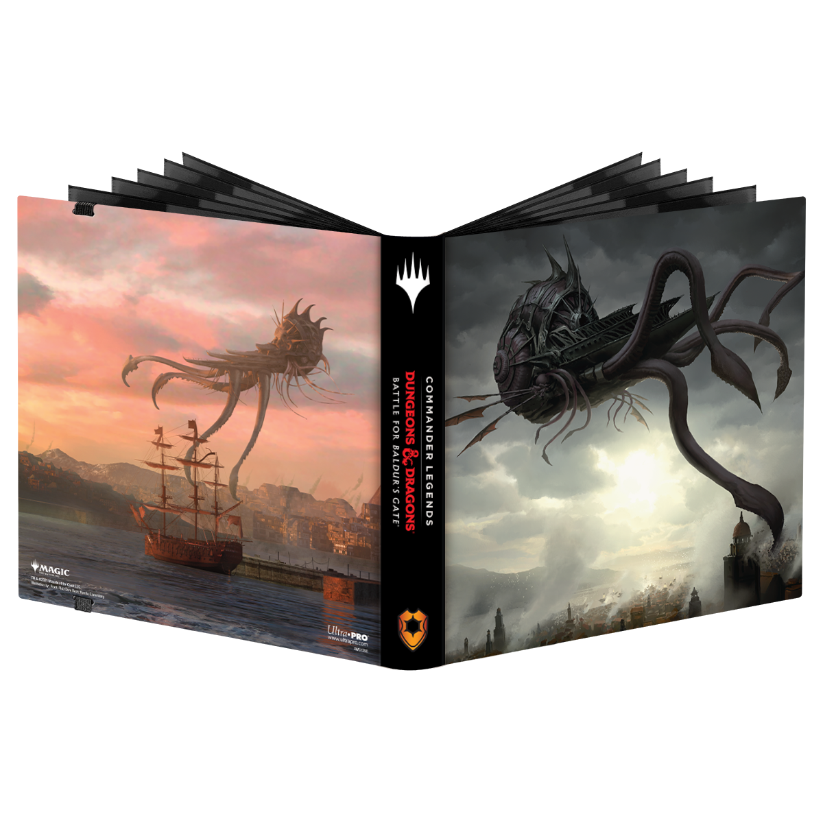 ultra-pro-commander-legends-battle-for-baldur-s-gate-nautiloid-ship-12-pocket-pr image 1