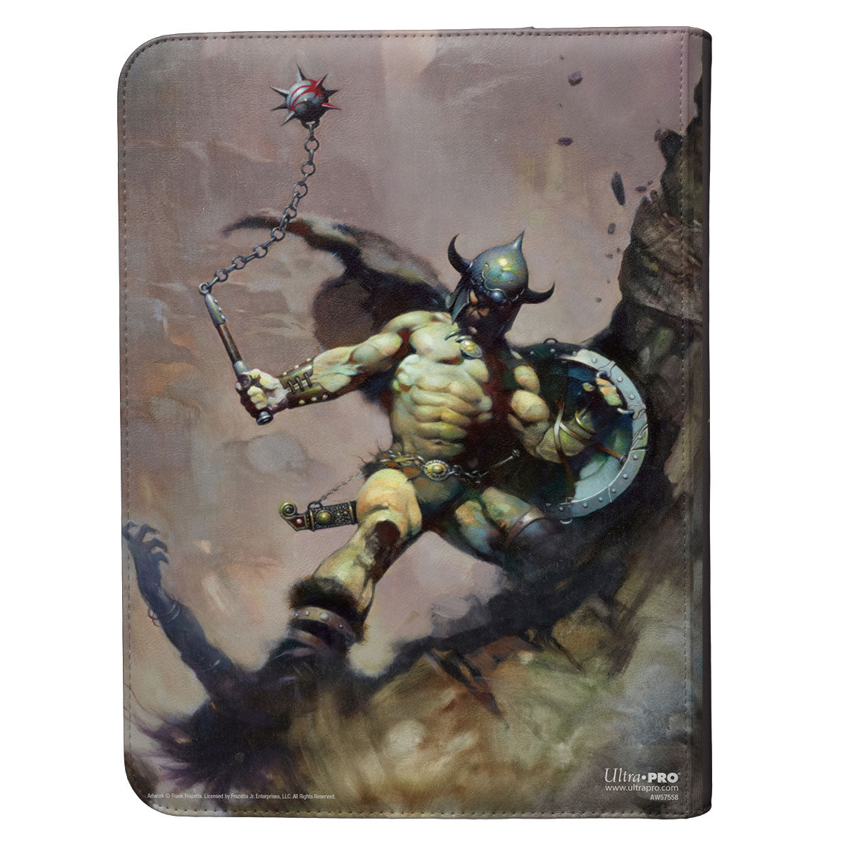 ultra-pro-artist-spotlight-frank-frazetta-warrior-with-ball-and-chain-9-pocket-z image 5