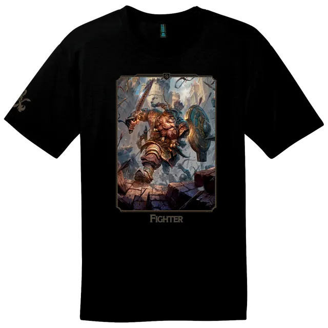 ultra-pro-dungeons-dragons-fighter-class-t-shirt image 1