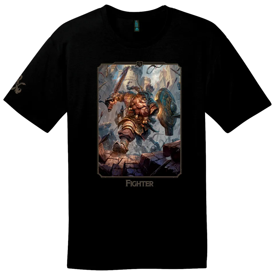 ultra-pro-dungeons-dragons-fighter-class-t-shirt image 1