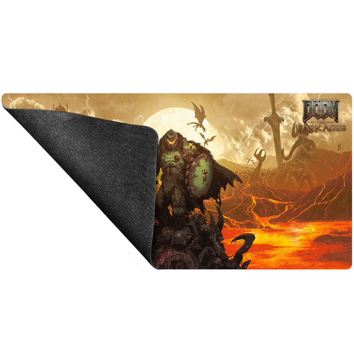 ultra-pro-doom-the-dark-ages-wrath-extended-playmat-32-5-x-14-5-zoll image 3