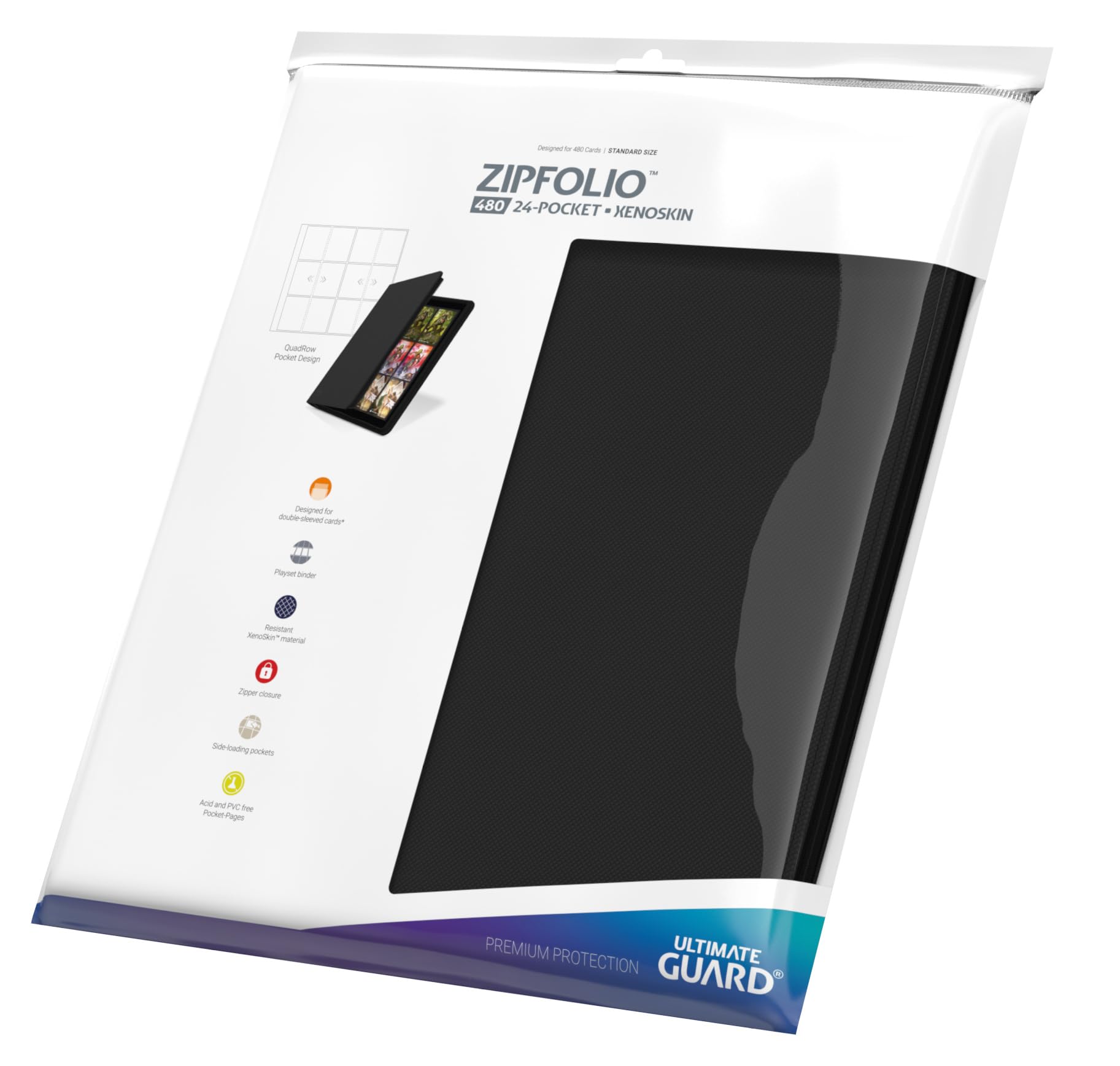 ultimate-guard-12-pocket-quadrow-zipfolio-xenoskin-kartenmappe-schwarz-f-r-480-k image 8