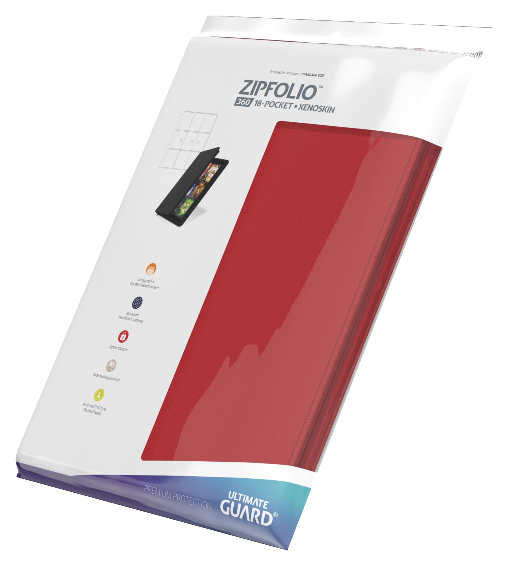 ultimate-guard-zipfolio-360-18-pocket-xenoskin-rot-kartenmappe image 8
