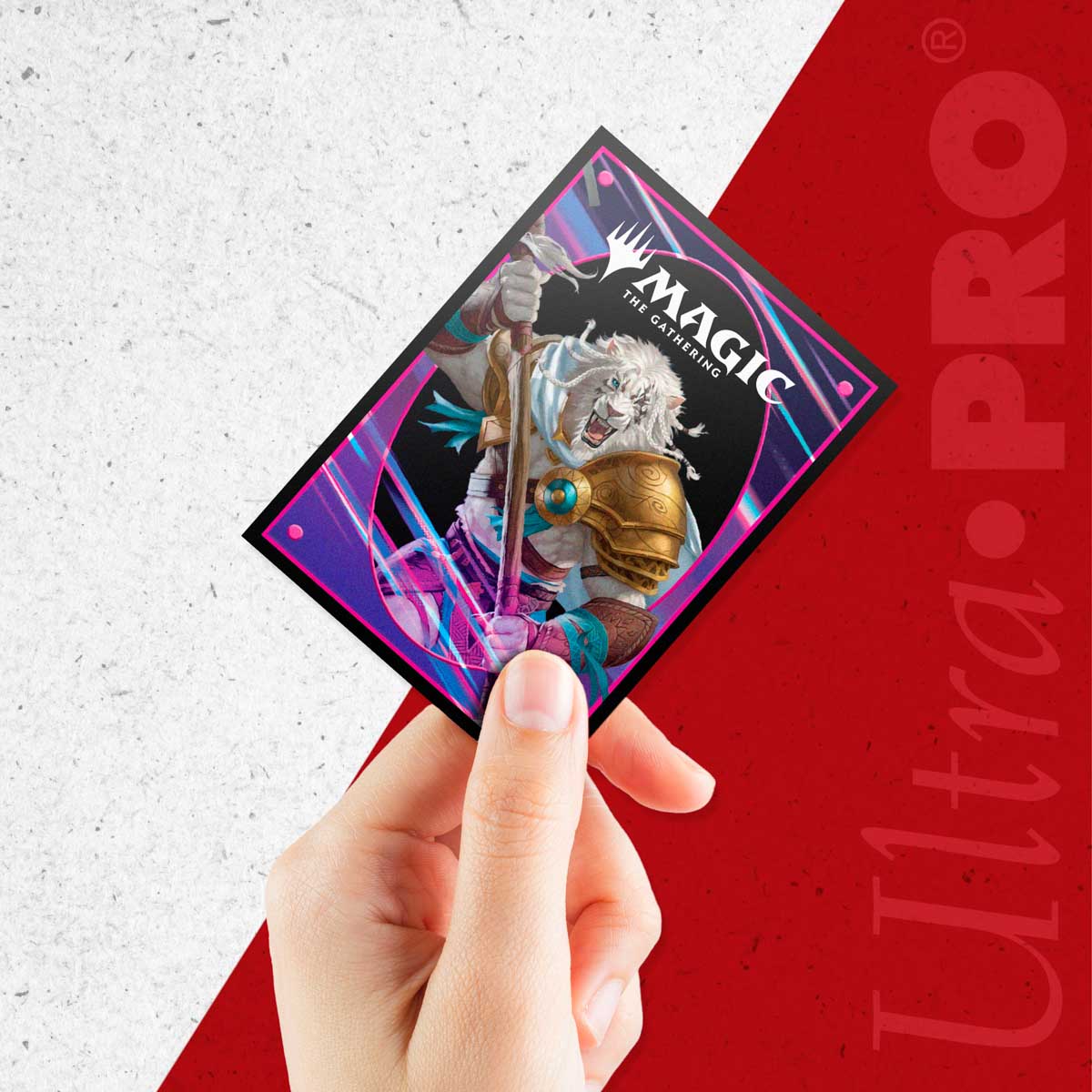ultra-pro-foundations-ajani-100ct-deck-protector-sleeves-light-f-r-magic-the-gat image 4