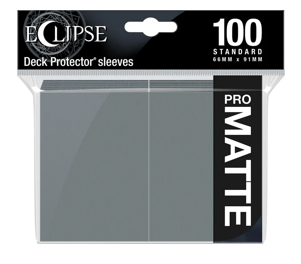 ultra-pro-eclipse-matte-standard-deck-protector-h-llen-100-st-ck-smoke-grey image 1