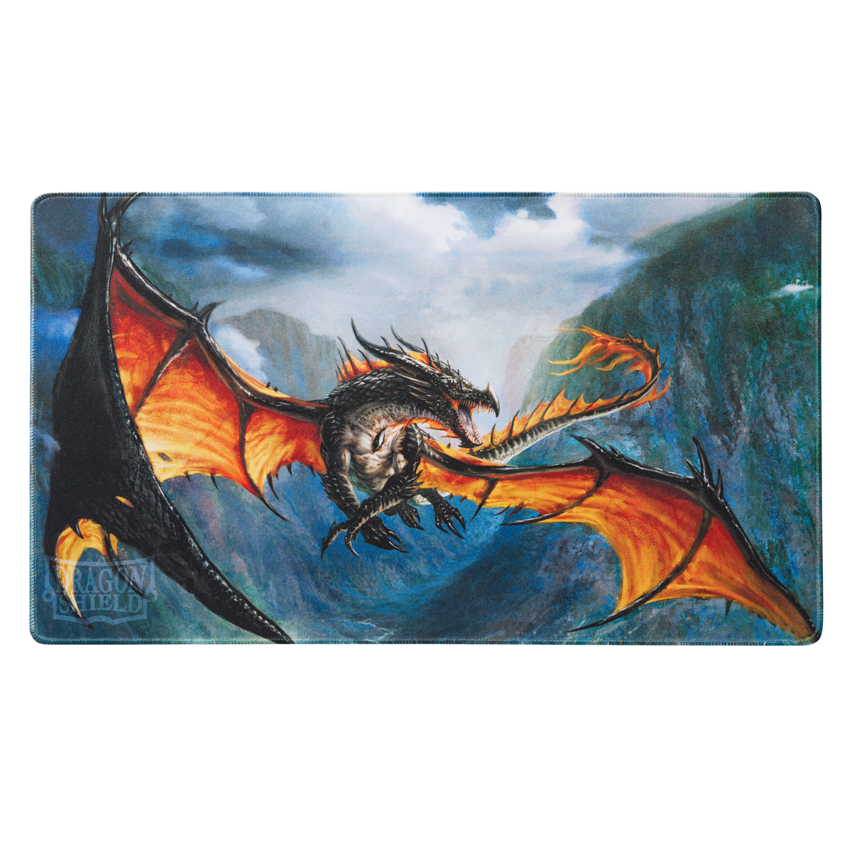 dragon-shield-amina-tcg-playmat-non-glare-matte-black-dragon image 1