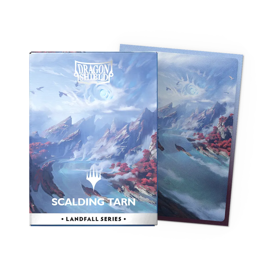 dragon-shield-landfall-series-scalding-tarn-matte-dual-art-sleeves image 1