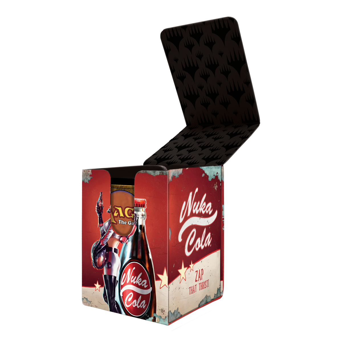 ultra-pro-fallout-nuka-cola-pinup-alcove-flip-deck-box image 3