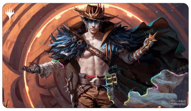 ultra-pro-outlaws-of-thunder-junction-oko-the-ringleader-standard-gaming-playmat image 1