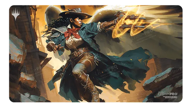 ultra-pro-outlaws-of-thunder-junction-archangel-of-tithes-standard-playmat-f-r-m image 1